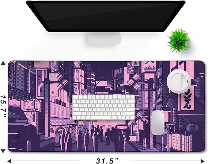 Large Mouse Pad, Desk Mat Large Office Desk Pad, Mouse Pad Gaming, Durable Waterproof Non-Slip Base Long XXL Large Gamer Mouse Pad for Home Office Gaming Work, Kyoto