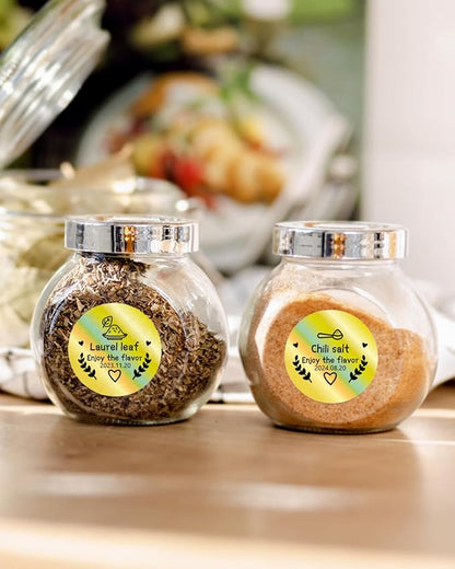 Phomemo 2” Circle Thermal Labels, Self-Adhesive Round Direct Sticker Label, Circular Thermal Printer Label for Logo Design, Name Tag, Thanks Card, Address, QR Code, 400 Labels/Roll, Laser Gold