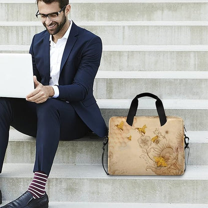 ALAZA Honey Bees Wildflowers Laptop Messenger Bag Case Sleeve Briefcase for Men Women, Multi03