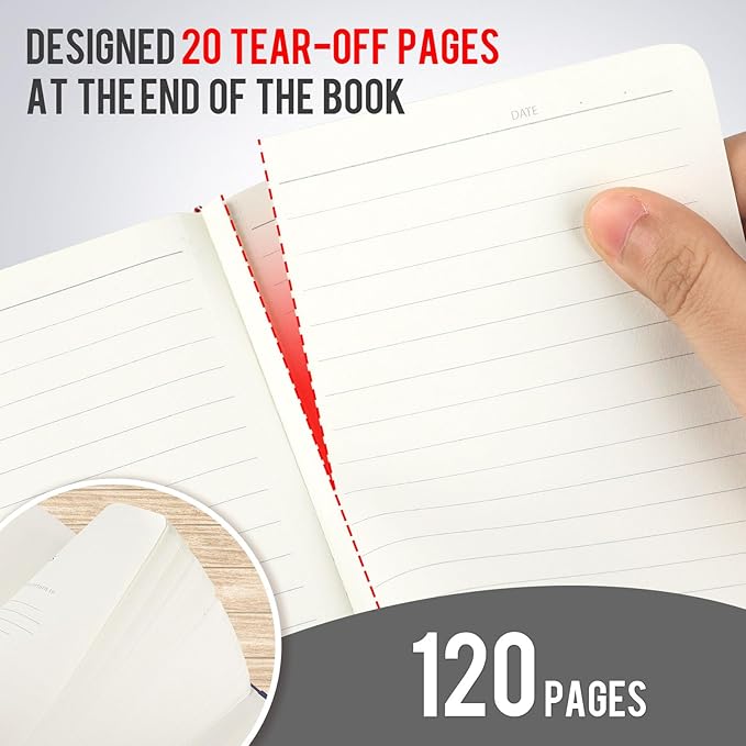 Pocket Small Notebook Journals, 8 Pack (Silver Gray) Mini Notebook 3.7x5.7 Journaling Notebooks for Women Men, Hardcover Lined Note Pads with Pens for Work, Business, Travel Journal, Office Supplies