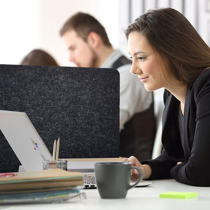 4 Pcs Acoustic Desk Divider Desktop Privacy Panel 16 x 20 Inch Divider for Desk Cubicle Office Desk Separator Panel Sound Absorbing Noise Reducing Tabletop Divider for Visual Distractions