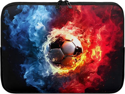 Football Laptop Sleeve for Men Boys 15 inch Lap Top Case Slightly Laptop Pouch with Humanize Design Computer Carrying Case Easy to Clean Laptop Accessories Water and Flame Tablet Bag