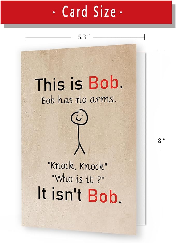 Funny Birthday Card for Men Women, Hilarious Birthday Gifts for Family Friends Coworkers, Cheeky Bday card for Him Her, Black Humor Birthday Card, Humorous Office Greeting Card