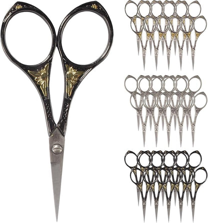 JubileeYarn Sun Motif Embroidery Craft Scissors - Assortment - 30 Scissors