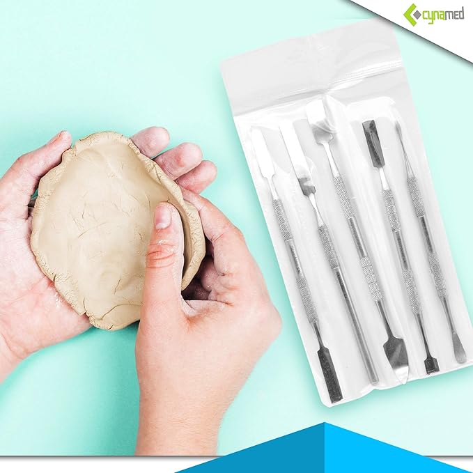 CYNAMED 5PC Spatula Wax & Clay Sculpting Tool Set