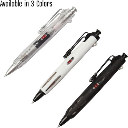 Tombow 56068 AirPress Ballpoint Pen, White, 1-Pack. Pressurized Pen Easily Writes Overhead and on Wet Paper