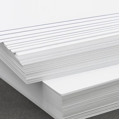 100 Sheets White Cardstock Thick Paper - Blank Heavy Weight 350gsm Cover Card Stock for Invitations,Stationery Printing,Scrapbooking,Crafts,DIY Cards, Paper Crafting (12x18 Inches)