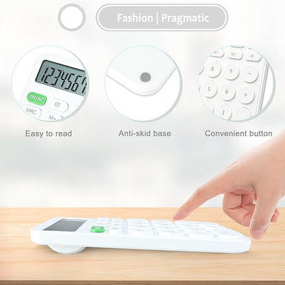 VEWINGL Standard Calculator 12 Digit,Desktop Large Display and Buttons,Calculator with Large LCD Display for Office,School, Home & Business Use,Automatic Sleep,with Battery