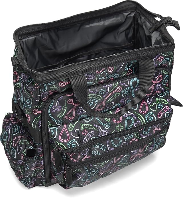 Nurse Mates Ultimate Nursing Bag | Multiple Compartments | Interior Laptop Compartment | Durable Zippers