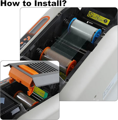 2.36’’ x 295’ UV Color Ribbon 1 Roll, Gencore Fluorescent Anti Theft Invisible Marking Ribbon 1000 Prints, 1'' Core, Compatible for HITI-CS200 HITI-CS200E, Invisible Under UV Light to Green