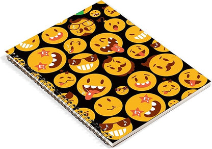 MAXCURY Blank Sheet Music Composition Manuscript Staff Paper Art Music Notebook Black 100 Pages 26x19cm (FunnyEmojis/Black)