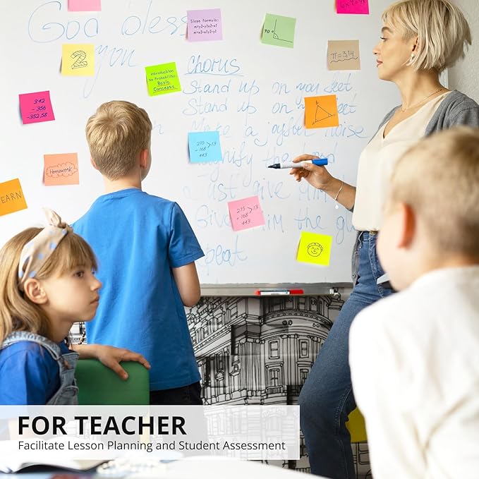 Sticky Notes, 12 Pads, 3x3 inches, Morandi Self-Stick Note Pads, Perfect for Office, Study, and Daily Life Organization - Morandi