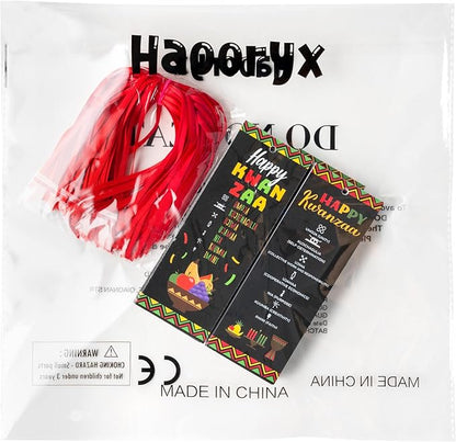 Haooryx Happy Kwanzaa Bookmarks - 120Pcs African Traditional Heritage Kwanzaa Festival Bookmark Kwanzaa Book Marks for Home Kwanzaa Holiday Party Celebrates Decoration Classroom Inspirational Supplies