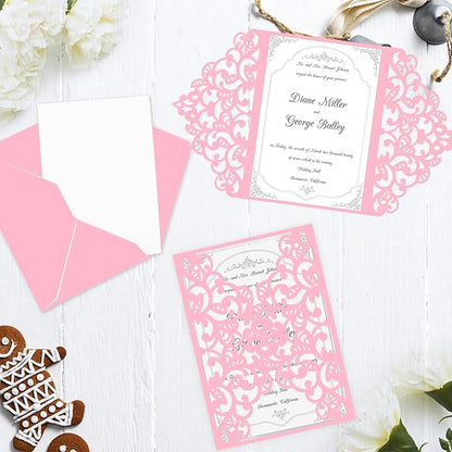 100 Sheets Pink Cardstock 8.5 x 11 Thick Paper, Goefun 80lb Card Stock Printer Paper for Arts & Crafts, Presentations, Stationary Printing