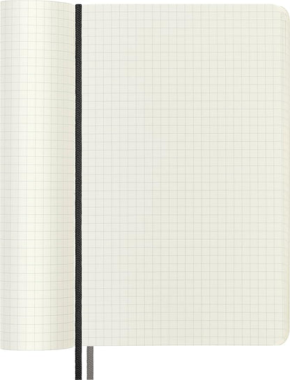 Moleskine Classic Expanded Notebook, Soft Cover, Large (5" x 8.25") Squared/Grid, Black, 400 Pages