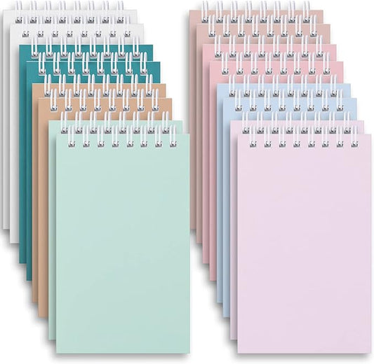 Ddaowanx Small Notebooks,3x5 Pocket Spiral Notepads With Lined Pages - The Perfect Little Mini Notebook to Stay Organized and Boost Productivity at Work or School (16, Cute Colors)