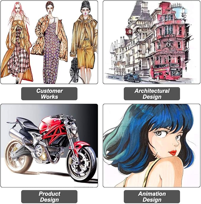 Shuttle Art 61 Colors Dual Tip Art Markers, 60 Colors plus 1 Blender Alcohol Based Permanent Marker Pens Highlighters with Case Perfect for Illustration Adult Coloring Sketching and Card Making