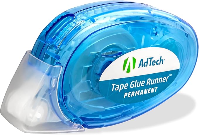 AdTech 5603 Permanent Crafter's Tape, 0.31" x 315", Pack of 4