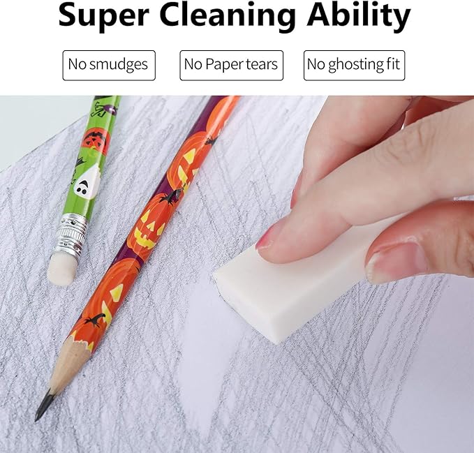 10 Pieces Drawing Art Pencil Erasers, Multi-Shape Painting Grey Kneaded White Foam Erasers with Grip for Art Sketching Drafting Supplies