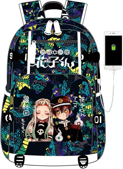 ISaikoy Anime Toilet Bound Hanako kun Backpack Satchel Bookbag Daypack School Bag Laptop Shoulder Bag Style6