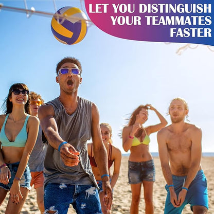 Epakh 600 Pcs Paper Wristbands Neon Wrist Bands Waterproof Handbands for Events Lightweight Concert Wristbands Neon Colored Adhesive Wrist Band for Party