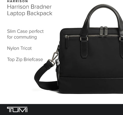 TUMI Harrison Sycamore Slim Brief - 14-Inch Laptop Briefcase - Professional Business Briefcase with Removable Shoulder Strap