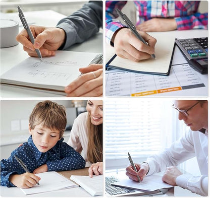 MIUTME 6Pcs Gel Pens, Retractable Gel Pens Quick Dry Ink Pens Fine Point Premium Smooth Writing Pens, Aesthetic Pens for School & Office Supplies