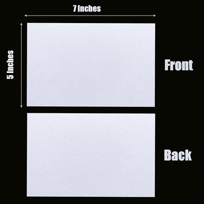 Baisunt 25 Pack 5x7 Sand Textured Cardstock Paper Blank Thick Heavyweight 92lb Card Stock for Making Greeting Cards, Invitations cards, Photos, Postcards