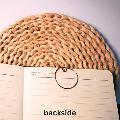 Personalized Initial Copper Bookmark, Set of 5, Handmade Copper Gift for Her, Him, Couple on Birthday, Wedding Anniversary, Alphabet Bookmark (Q)