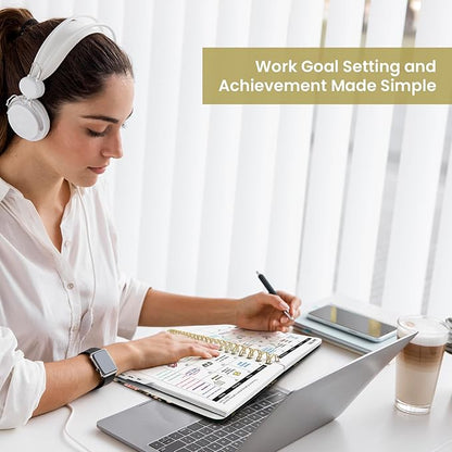 2026 Planner, Weekly and Monthly Planner for Women, January 2026 to December 2026, Pretty Hardcover 2026 Calendar Planner Book with Tabs, Inner Pocket, Spiral Bound, Perfect Office Home School Supplies - 6.3" x 8.5", Wildwood Fox