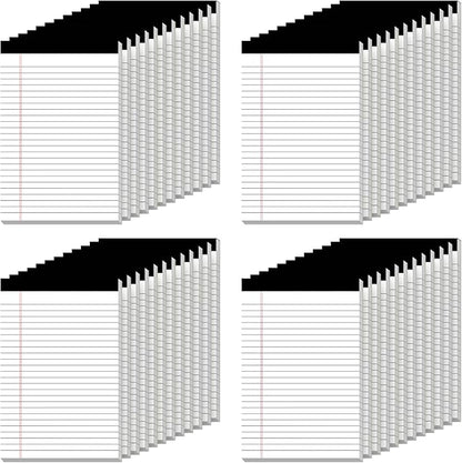 5" x 8" Note Pads 48 Pack of Legal Pads 30 Sheets Notepad College Ruled Small Writing Pads Perforated Pages Paper Pads 80GSM Heavyweight Paper Note Pads for Home, Office, or School