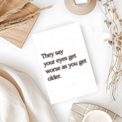 Funny Birthday Card Gift for Him, Her, Husband, Wife, Dad, Mom, Friends – 'Glasses Make You Look Smarter' – Cute Birthday Gift for Eyeglass Wearers, Happy Birthday Card