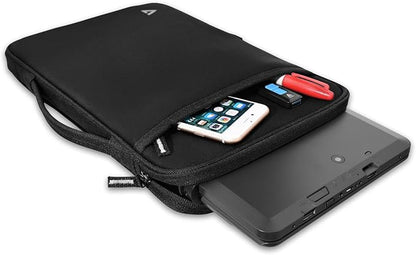 V7 Black Protective Laptop Sleeve Case for 12 Inch MacBook or Chromebook, Shockproof, Spill-Resistant - CSE12HS-BLK-9N, 12.2"""