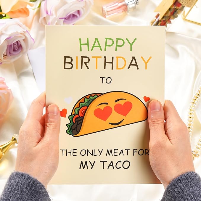 Funny Birthday Card for Husband, Happy Birthday Cards for Boyfriend, Naughty Birthday Card Gifts for Men Him with Envelope