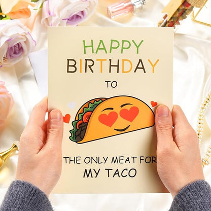 Funny Birthday Card for Husband, Happy Birthday Cards for Boyfriend, Naughty Birthday Card Gifts for Men Him with Envelope