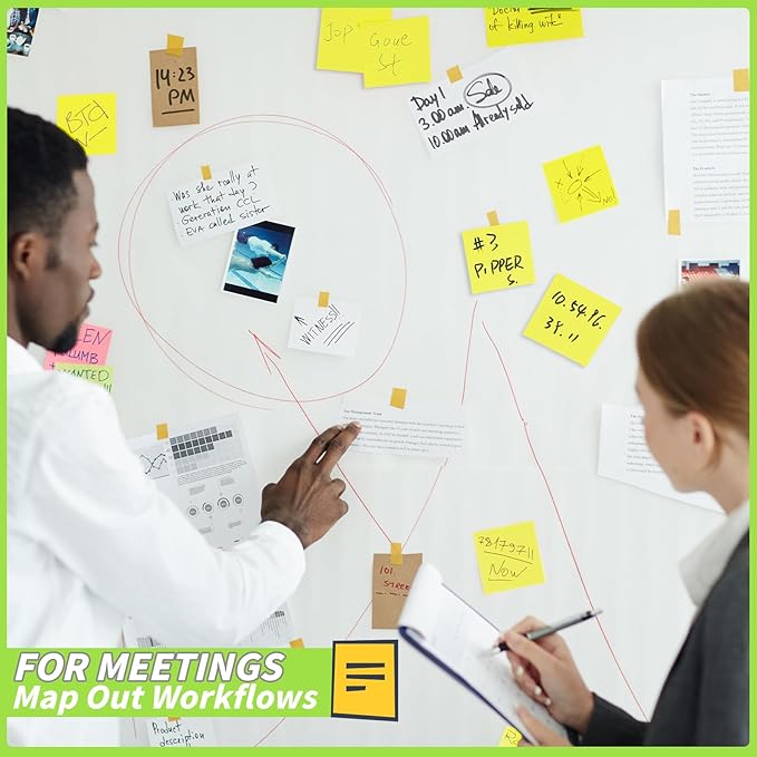 60 Pack Sticky Notes Bulk 3x3,Canary Yellow Sticky Pads Blank Notes Self-Stick Notes, Easy to Post for Teacher Student School Office Meeting Blank Desk Pads,75 Sheets/Pad,Total 4500 Sheets