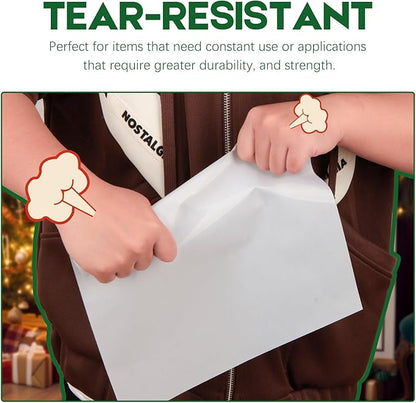 120 Sheets Printable Clear Sticker Paper for Inkjet Printer, Premium Vinyl Transparent Sticker Paper Waterproof, Dries Quickly, Vivid Colors, Tear Resistant, 8.5x11" Labels Great for Cutting Machines