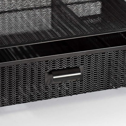BLU MONACO Black Workspace Desk organizers and Storage and Accessories Desktop Rack with File Organizer, File sorters and Drawer