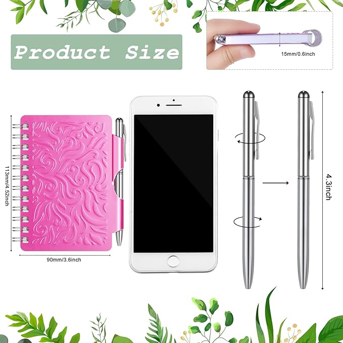 Zonon 2 Pcs Mini Password Book with Alphabetical Tabs Metal Password Keeper Book Portable Organizer Elegant Mandala Pattern Notebook with Pen, Spiral Bound for Information(Purple, Orange)