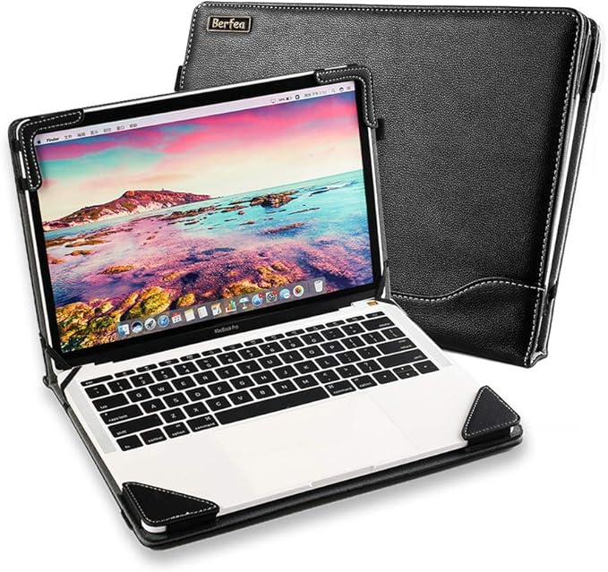 Laptop Case Cover Compatible with Dell Inspiron 13 Laptop 5370 5368 5378 5379 13.3 inch Notebook Sleeve PU Leather Stand Hard Protective Skin