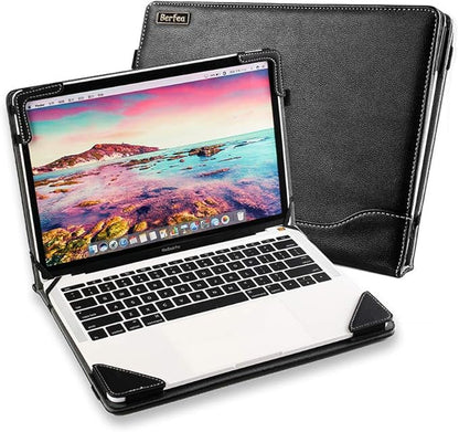 Laptop Case Cover Compatible with Dell Inspiron 13 Laptop 5370 5368 5378 5379 13.3 inch Notebook Sleeve PU Leather Stand Hard Protective Skin