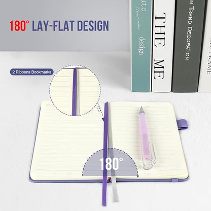 Small Notebook College Ruled, 3 Pack (3 color) 3.7x5.7 in Pocket Notebook Butterfly Journaling Notebooks Mini Hardcover Lined Note Pads with Pens for Work Business Travel and Office Supplies