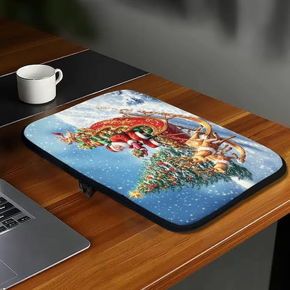 Christmas Deer Laptop Sleeve for Women 15 inch Lap Top Case Slightly Laptop Pouch with Humanize Design Computer Carrying Case Easy to Clean Laptop Accessories Reindeer Tablet Bag