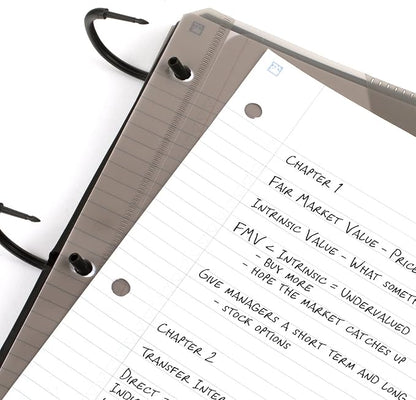 Five Star Flex Refillable Notebook + Study App, College Ruled Paper, 1 Inch TechLock Rings, Pockets, Tabs and Dividers, 200 Sheet Capacity, Red (29328AB2)