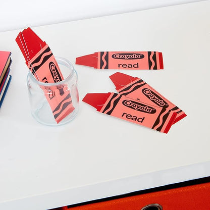 Eureka Crayola Colorful and Motivational Bookmarks for Students and Teachers, 2" x 6", 36 Pieces