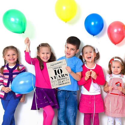 10th Birthday Card, 10th Birthday Decorations for Girl Boys, 10th Birthday Gifts for Daughter Son, Back in 2015 Birthday Card