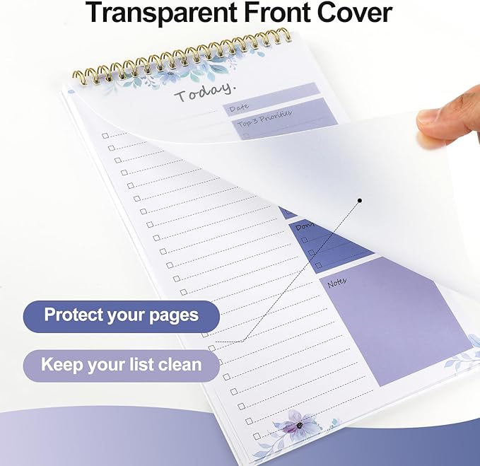 To Do List notepad - To Do List Notebook for Work with 52 Sheets, Undated Daily Planner Perfect for Daily Tasks and Goal Setting, To Do List Notepad Suitable for Office, Desk, Classroom,