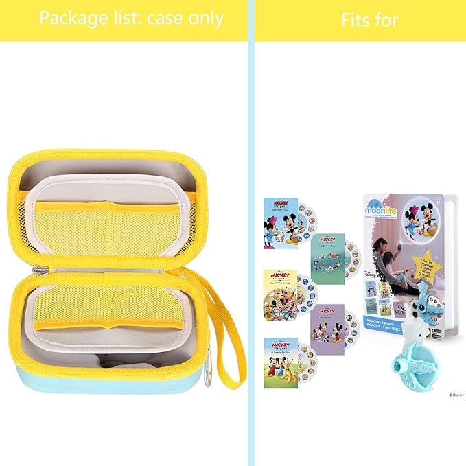 Hard Case Compatible for Moonlite Mini Projector and Story Reels, Storybook Projector Protective Storage Shell