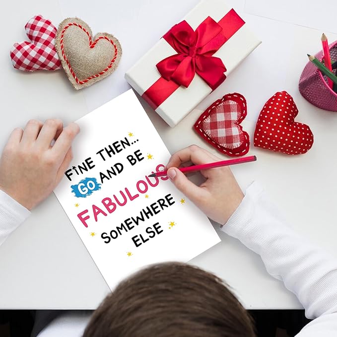 Funny Leaving Card for Coworker, Retirement Going Away Card for Coworker, Farewell Card for Friend, Gift for Colleague Leaving, Be Fabulous Somewhere Else