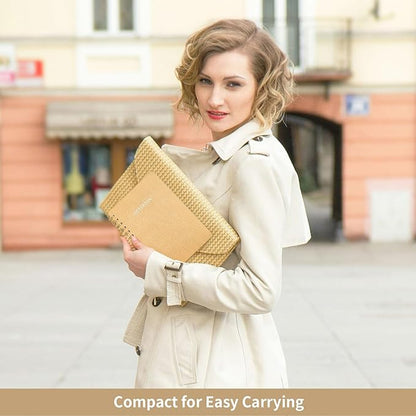 Lined Spiral Notebook College Ruled A5 Journal Book for Note Taking, 160 Pages Writing Journal for Office and Home School Supplies 5.75x8.125 inch - Khaki